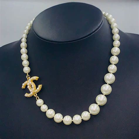 chanel anniversary pearl necklace|vintage Chanel necklace for sale.